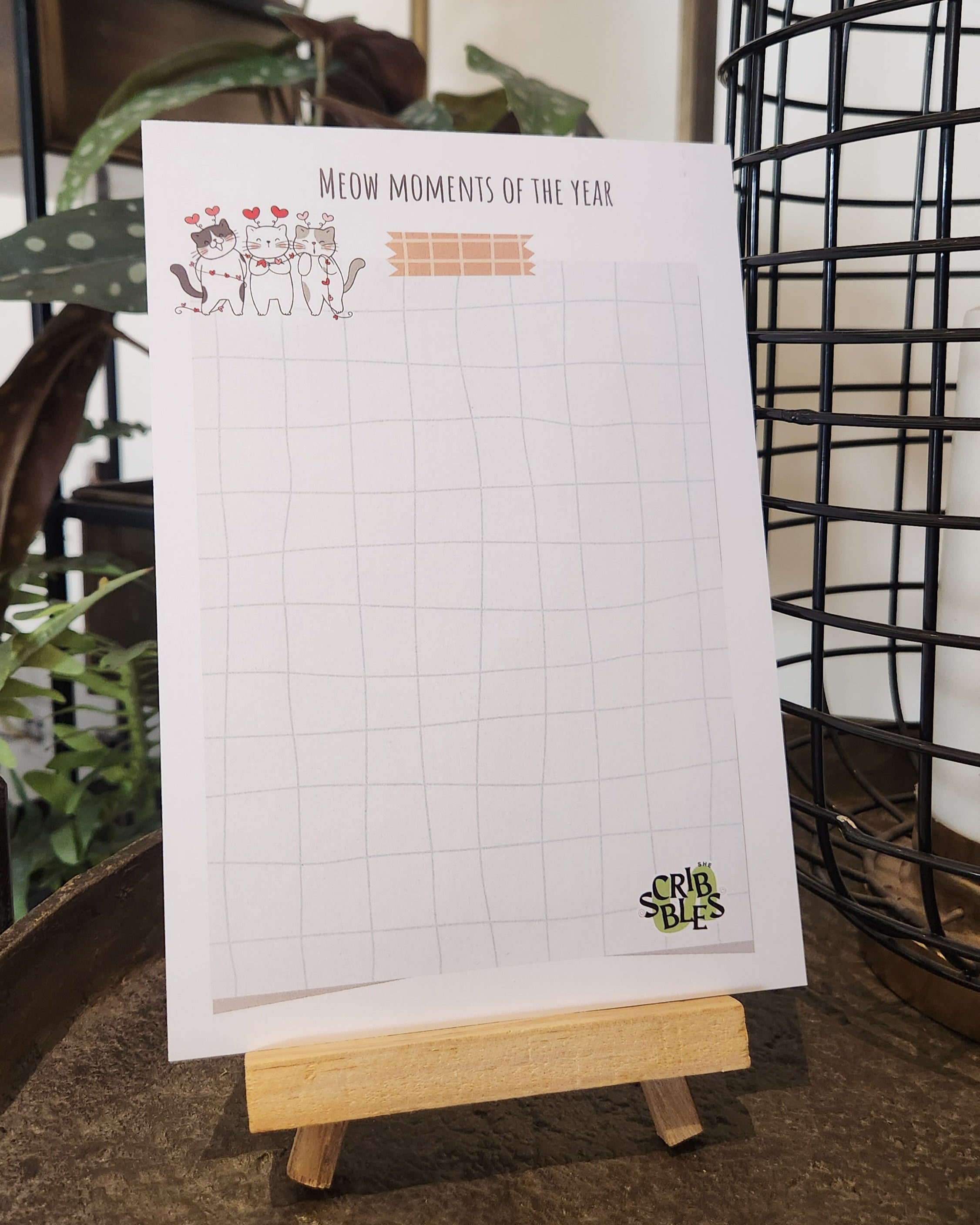 🐾 Pawsome Purr: 2026 Desk Calendar & Joy Journal