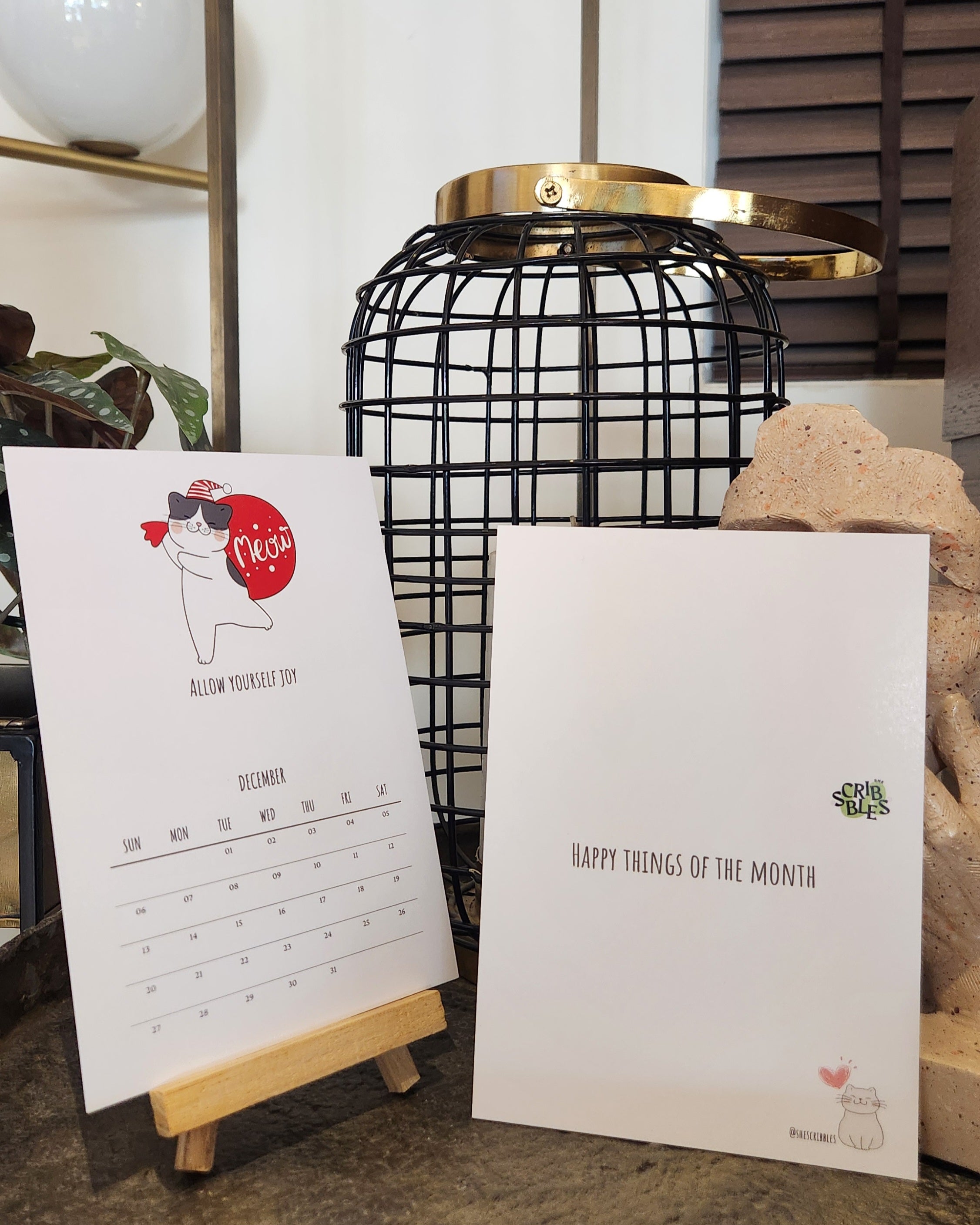 🐾 Pawsome Purr: 2026 Desk Calendar & Joy Journal